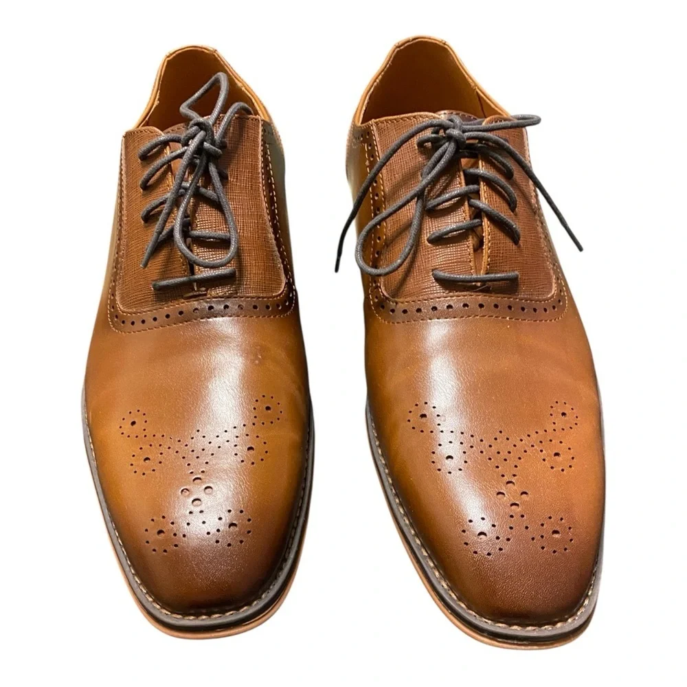 Apt. 9 Men's Tan Leather Oxfords